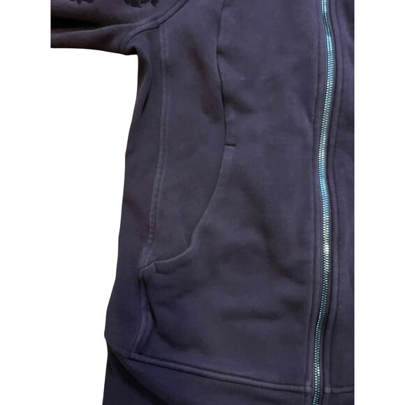 Lululemon Scuba Hoodie Cotton Velvet Roses size  6 Deep Purple - Picture 4 of 11